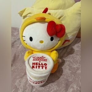 Hello Kitty Yellow and Red Cup Noodles Plush